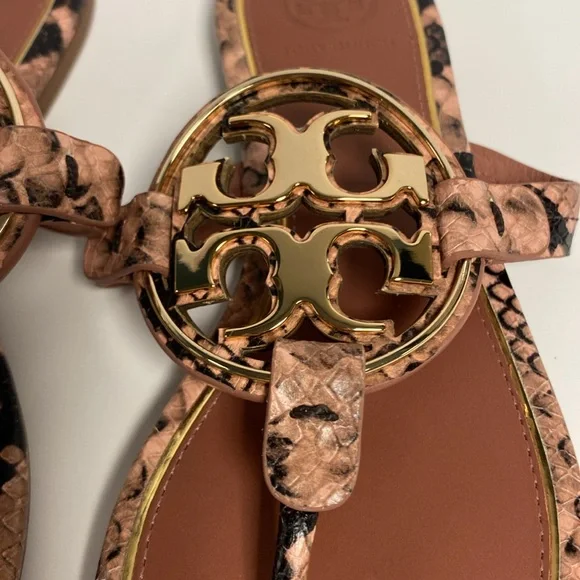 New! Tory Burch Snake Print Metal Millers
Size: 5.5, No Box - Picture 2 of 8